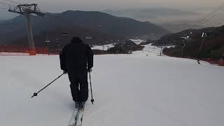 스키팔로우ㅣ설 다음날 아침 시원한 스키활주영상ㅣ곤지암ㅣSKI FOLLOW CAM