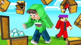MINECRAFT But It’s RAINING *LOOT* CHESTS! (Find Diamond)