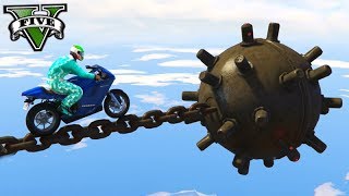 GTA V Online: MOTOS na BOMBA GIGANTE!!! (SKILL TEST ÉPICO)