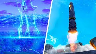 FULL FORTNITE ROCKET LAUNCH! (NEW CRACK IN THE SKY) - Fortnite Battle Royale