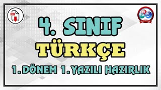 4. Sınıf Türkçe Dersi - 1. Dönem 1. Yazılı Hazırlık | Canlı Ve Ayrıntılı Anlatım