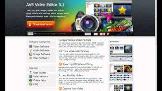 AVS4You 6.1 Free Video Editing Software Download Tutorial