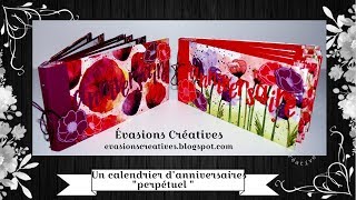 Atelier-Tuto { Calendrier } " Un calendrier d'anniversaires perpétuel " par Évasions Créatives