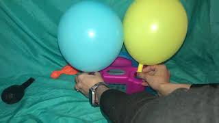 COLORFUL BALLOON INFLATION AND DEFLATION WIHT DOUBLE NOZZLE BALLOON PUMP!