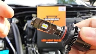 [Review and Demo] Auxbeam T1 Series HB3 9005 DRL Highbeam LED Headlight Bulb
