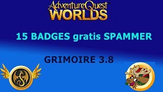 15 Badges Gratis em 5 minutos (Grimoire 3.8) SPAMMER -aqw- 2018
