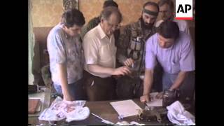 Russia - Kovalyov And Basayev Sign Hostage Accord