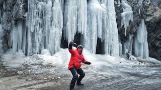 FROZEN WATERFALL | LIVE from LADAKH | Winter Ladakh 2020 | snapshot