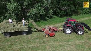 Heuernte in Farbe - Oldtimer Deutz D25 - Sternschwader - Valtra - Welger Hochdruckpresse AP 41 Gras