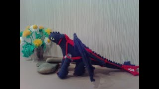 Черный дракон (беззубик), ч.5. Black dragon, р.5. Amigurumi. Crochet.  Вязать игрушки, амигуруми.