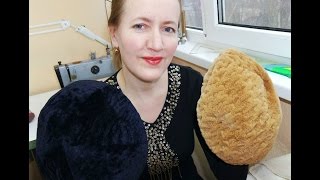 Берет из натурального меха без специального оборудования