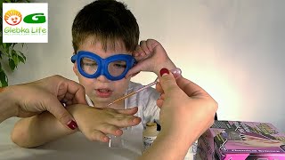 Искусственная кровь. Проводим химические опыты. Artificial blood. We carry out chemical experiments.