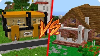 NUEVA CASA DE MASSI VS CASA DE WHITEZUNDER EN MINECRAFT ?