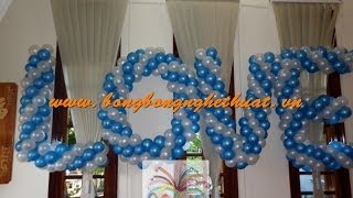 chữ số bong bóng - Dịch vụ trang trí bong bóng Cầu Vồng