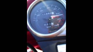 Honda cb 125e разгон до сотни))