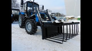 Вилы для сена с прижимом