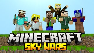 БИТВА НА 100 ЧЕЛОВЕК - Minecraft Скай Варс (Mini-Game)