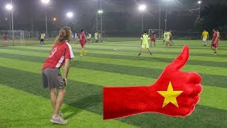 Football (Soccer) with locals in Vietnam