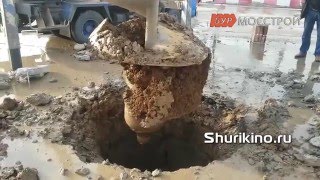 Ямобур Бурение скважин шнеком большого диаметра Видео монтаж ролика для сайта