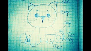 Давайте свяжем котика! МК по вязанию игрушки крючком.// Часть 1 - Голова-тело.