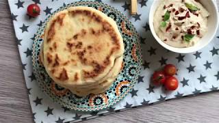 PAN NAAN. Pan plano hindú hecho en sartén