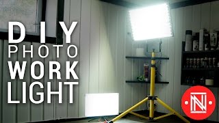Cheap LED Photo/Work Light Panel Under 20$! || DIY lighting