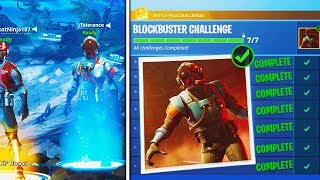 NEW "Visitor" SKIN FREE in Fortnite! - NEW "Blockbuster" SKIN COMPLETED! (Fortnite Blockbuster Skin)
