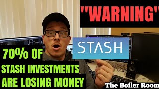 Stash Invest | Warning Investors 71% of Stash Investments Will Lose Money | Stock Market Crash