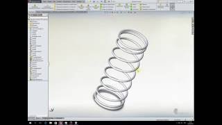 Параметрическая пружина сжатия Solidworks