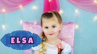 DISNEY FROZEN ELSA KIDS MAKEUP TUTORIAL