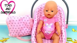 Видео про куклу Baby Born игрушки для девочек Собираем сумку Мамы для прогулок с малышом Baby Doll