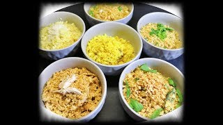 Cauliflower rice recipe - six ways -Excellent for LCHF, Paleo and Keto life style