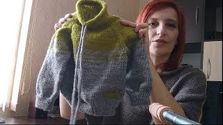 Вязание спицами /Детский свитер регланом сверху / Описание.