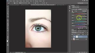 retouche portrait sous photoshop - l'iris - technique 3 le calque noir et blanc