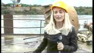 Postavljanje čeličnih cevi mosta Zemun-Borča