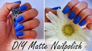 DIY MATTE NAILS | Turn any nail polish into matte in 2 minutes- 2 METHODS
