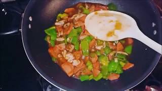 Tasty recipe for fried vegetables with sweet and tangy sauce-serve with rice . Simple Recipes