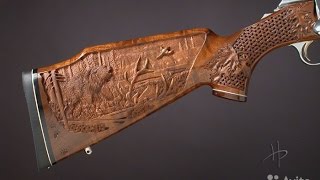 Уникальная резьба на оружейных прикладах