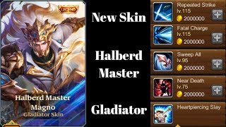 Heroes Charge: Halberd Master Skin : Test Server (Gladiator)