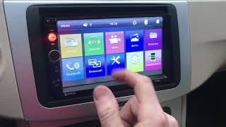 как отключить часы на китайской магнитоле 7010b 7018b
