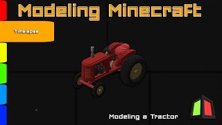 3D Modeling Minecraft | "Tractor" | Cubik Studio (time-lapse)
