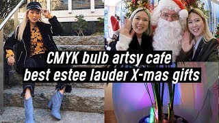 CMYK Bulb Artsy Cafe, Best Christmas Gifts from Estee Lauder & Holiday Event | DTV #59