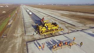 Компания «Ростдорстрой»  строит взлетно-посадочную полосу в Одесском аэропорту