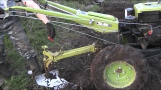 мотоблок CROSSER CR-M8  настройка плуга