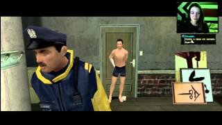 Девушка играет в Fahrenheit:Remastered с вебкой (часть 1)