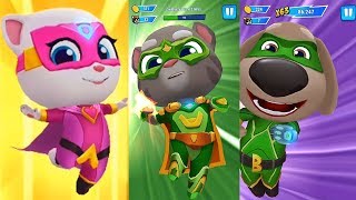 Hero Tom, Hero Angela and Hero Ben Saves The City From Big Raccoons - Talking Tom Hero Dash