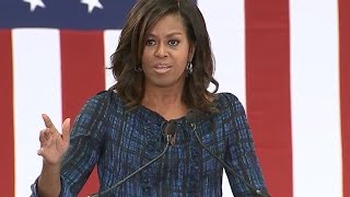 Michelle Obama hits Trump on debate performance, birtherism