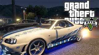 GTA 5 MOD VITA REALE #6 - GARE ALLA FAST AND FURIOUS CON RADUNO D'AUTO  - GAMEPLAY ITA
