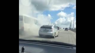 Загорелся автобус - Волочаевский городок (17.07.2017) | ДТП Хабаровск