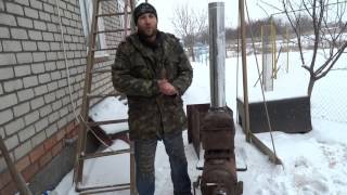 Как сделать буржуйку из газового баллона своими руками // furnace gas bottle. ЧЯСТЬ 2.
